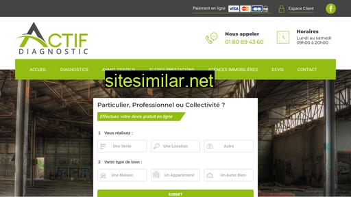 actifdiagnostic.fr alternative sites