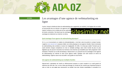 adaoz.fr alternative sites