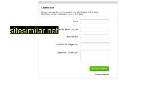 adenauer.fr alternative sites