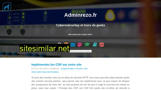 adminrezo.fr alternative sites