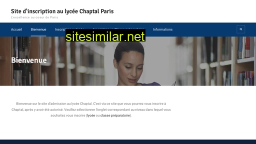 admission-chaptal-paris.fr alternative sites