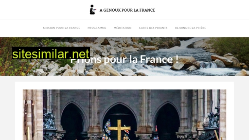 agenouxpourlafrance.fr alternative sites