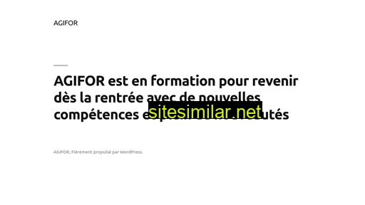 agifor.fr alternative sites