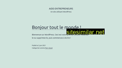 aide-entrepreneurs.fr alternative sites
