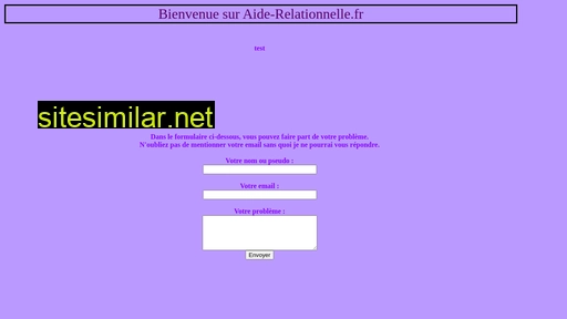 aide-relationnelle.fr alternative sites