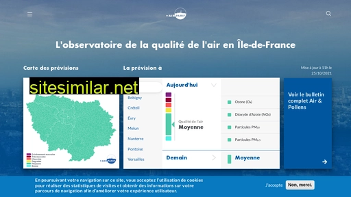 airparif.asso.fr alternative sites