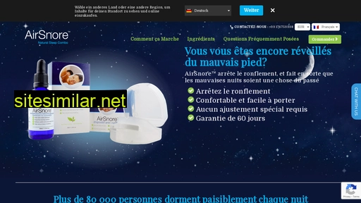 airsnore.fr alternative sites