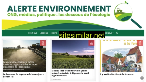 alerte-environnement.fr alternative sites