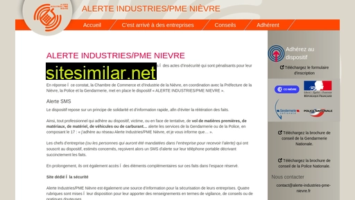 alerte-industries-pme-nievre.fr alternative sites