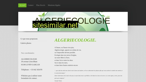algeriecologie-france.fr alternative sites
