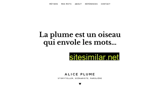 aliceplume.fr alternative sites