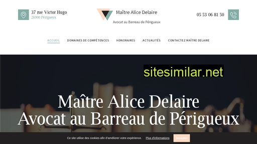 Alicedelaire-avocat similar sites