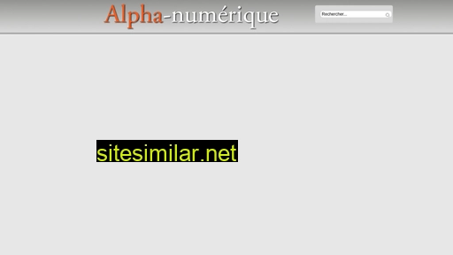 alpha-numerique.fr alternative sites