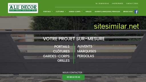 aludecor.fr alternative sites
