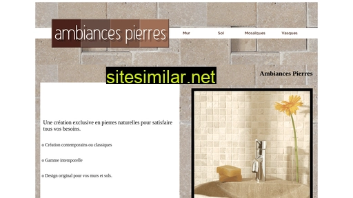 ambiancespierres.fr alternative sites
