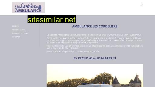 ambulance-lescordeliers-chatellerault.fr alternative sites