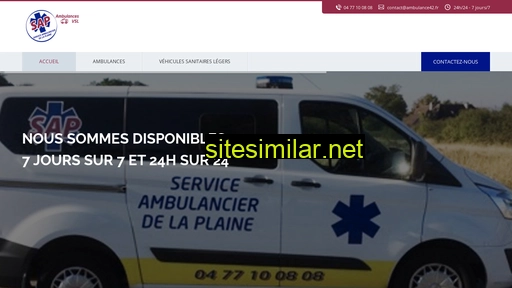 ambulance42.fr alternative sites