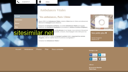ambulances-vitales-paris.fr alternative sites