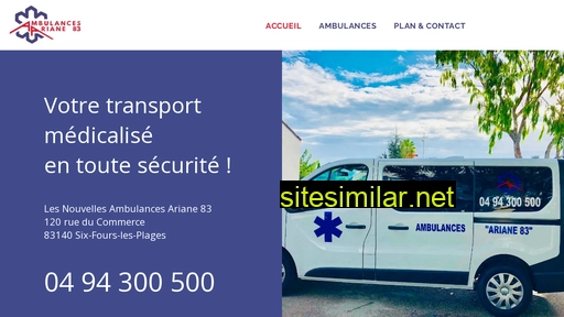 ambulancesariane83.fr alternative sites