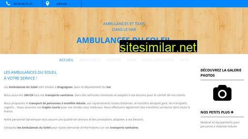 ambulancesdusoleil.fr alternative sites