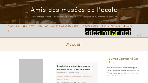 amisdesmuseesdelecole.fr alternative sites