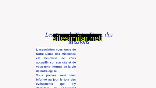amisndmissions.fr alternative sites