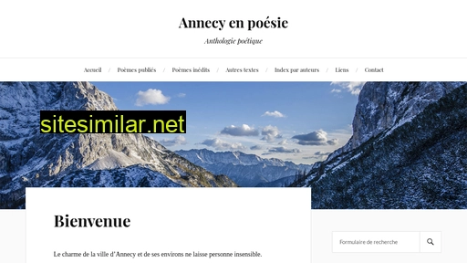 Annecy-en-poesie similar sites