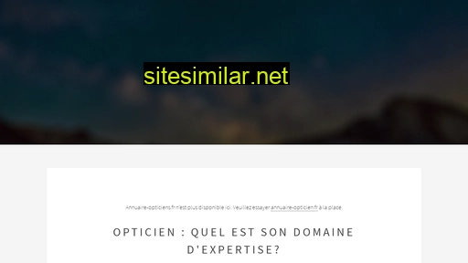annuaire-opticiens.fr alternative sites