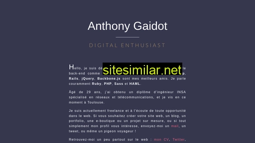 anthonygaidot.fr alternative sites