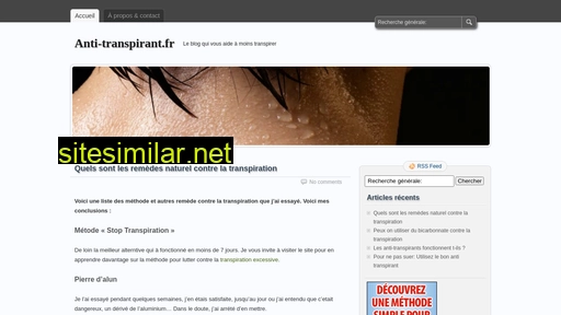 anti-transpirant.fr alternative sites