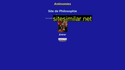 antinomies.free.fr alternative sites