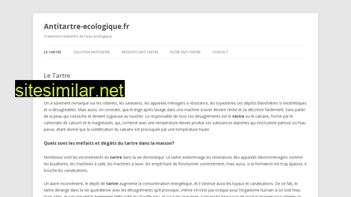 antitartre-ecologique.fr alternative sites
