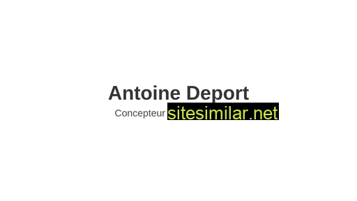 Antoinedeport similar sites