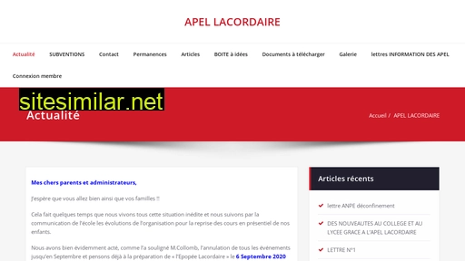 apel-lacordaire.fr alternative sites