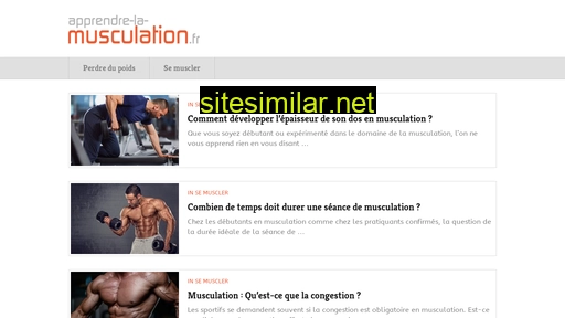 Apprendre-la-musculation similar sites