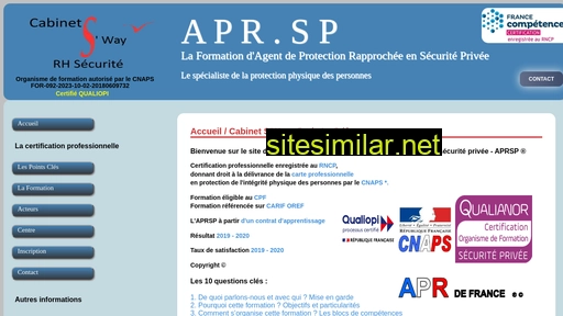aprsp-formation-securite.fr alternative sites