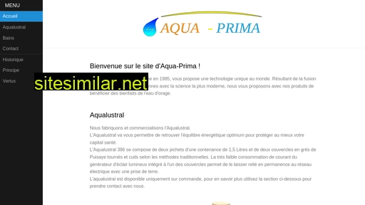 aqua-prima.fr alternative sites