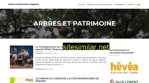 arbre-et-patrimoine.fr alternative sites