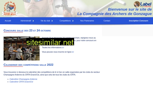 archersdegonzague.fr alternative sites