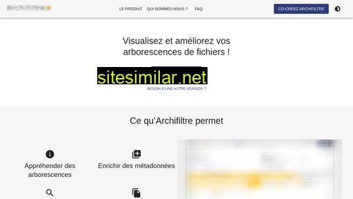 archifiltre.fabrique.social.gouv.fr alternative sites