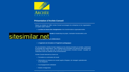 archeeconseil.fr alternative sites