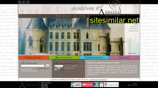 archives-abbadia.fr alternative sites