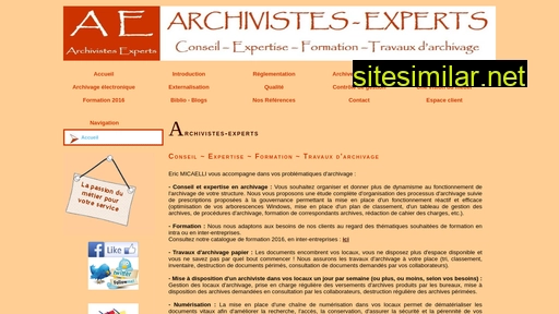archivistes-experts.fr alternative sites