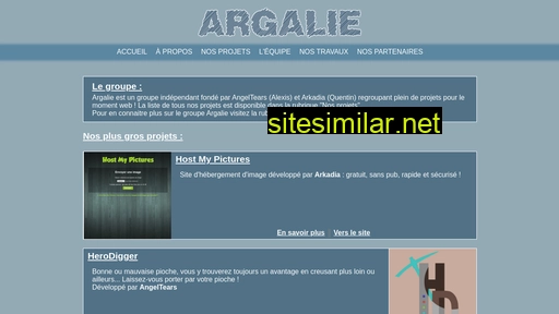 argalie.fr alternative sites