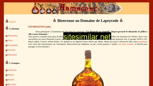 armagnac-lapeyrade.fr alternative sites