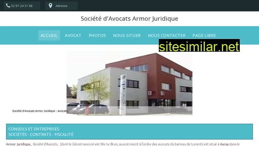 Armorjuridique-avocat-morbihan similar sites