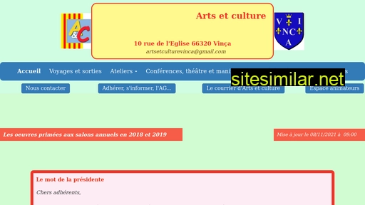artsetculturevinca.fr alternative sites