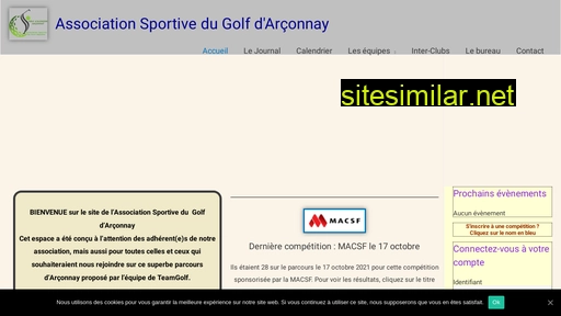 asgolf-arconnay.fr alternative sites