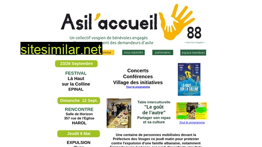 Asilaccueil88 similar sites