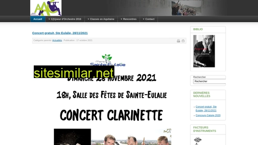 ass-aquitainedesclarinettistes.fr alternative sites